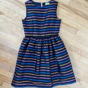 Boden Striped Party Dress - Size 13-14Y